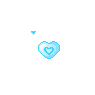Baby Blue Spinning Heart Within A Heart