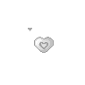 Grey Spinning Heart Within A Heart