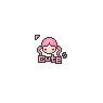 Pink Hair Girl, Cute